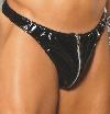 Mens Vinyl Zip Up Thong Mens Vinyl Zip Up Thong